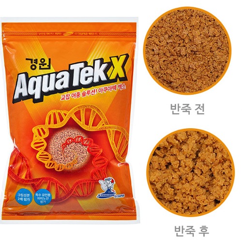경원산업 아쿠아텍X 어분 붕어 낚시 떡밥 크릴 아미노산 가벼운비중